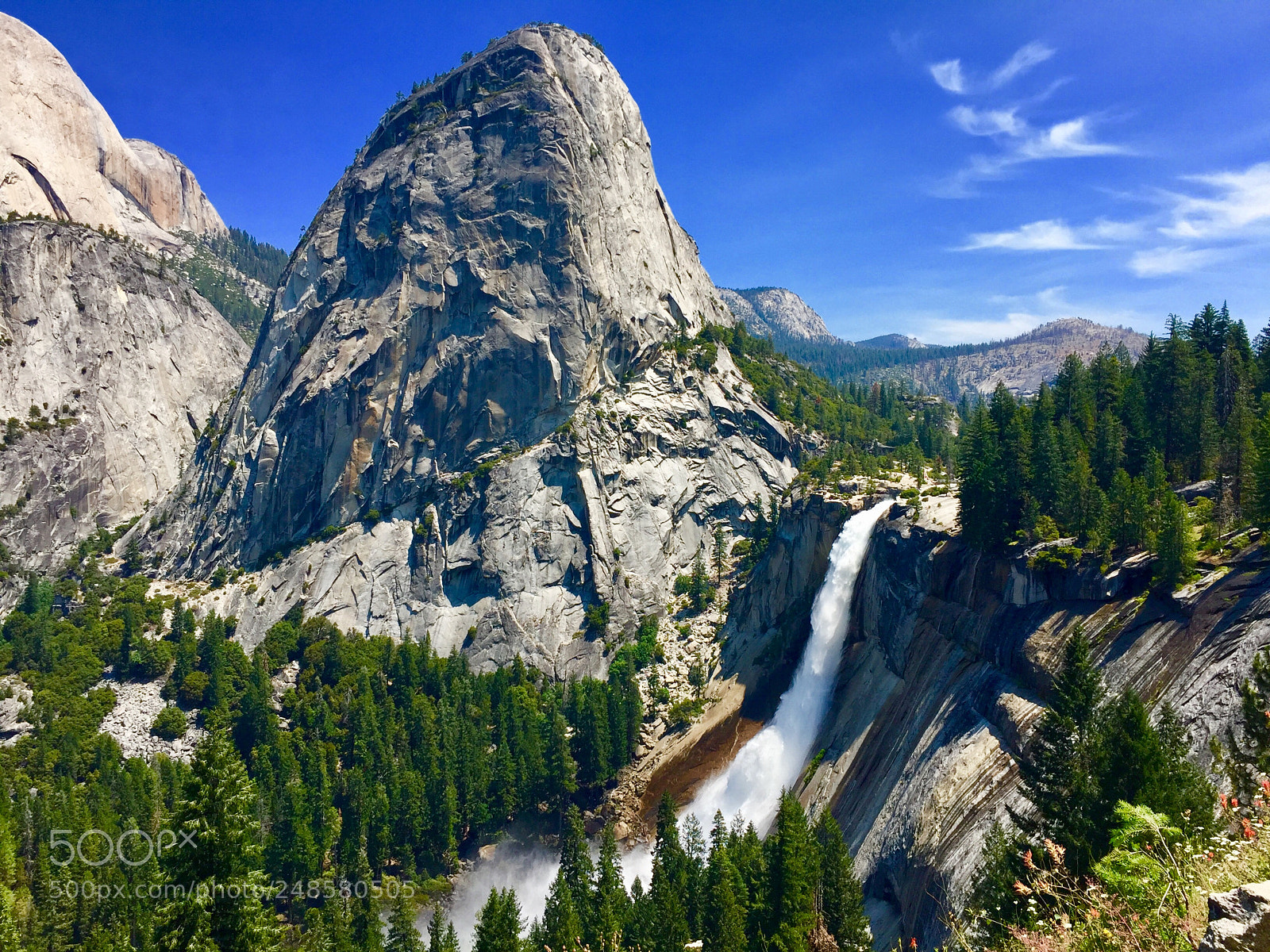 Apple iPhone 6 sample photo. Nevada falls from john photography