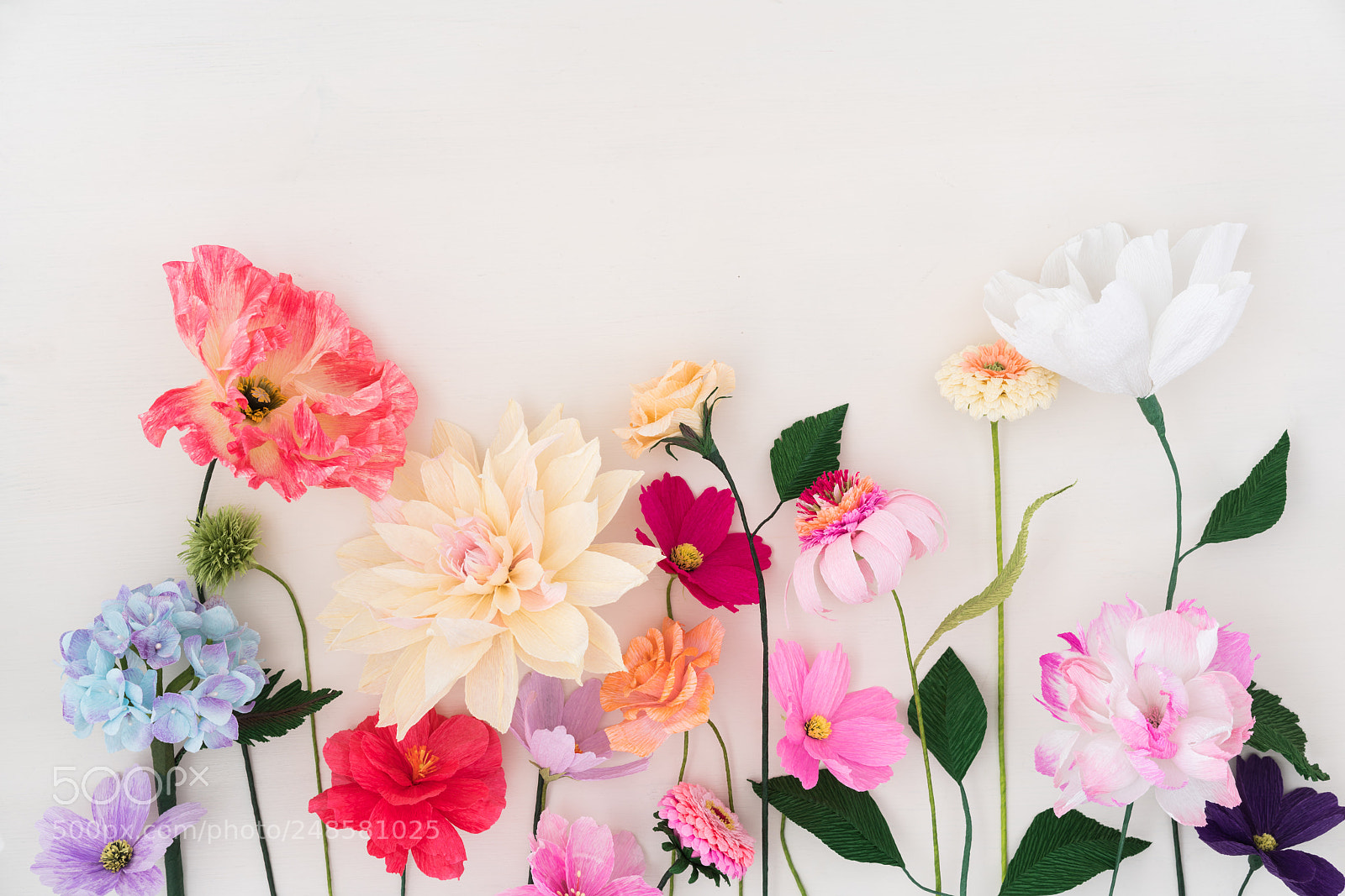 Sony a7R III sample photo. Crepe paper flowers photography