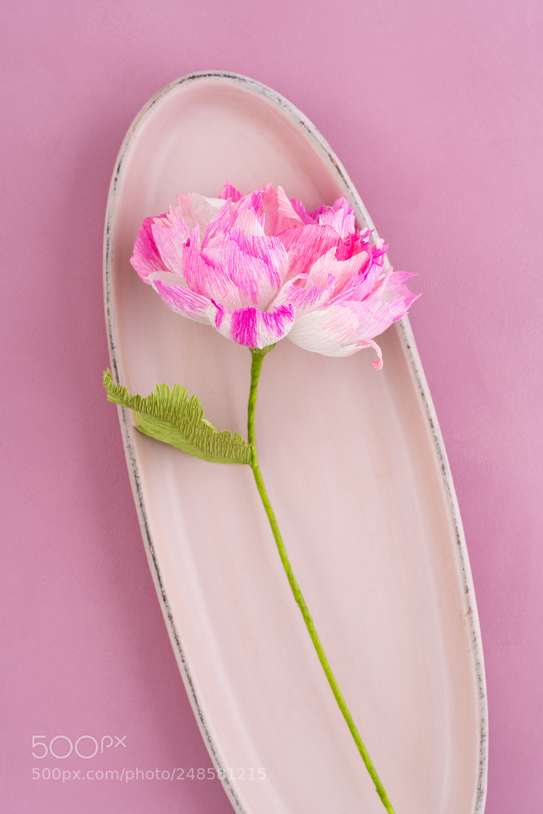 Sony a7R III sample photo. Crepe paper peony photography