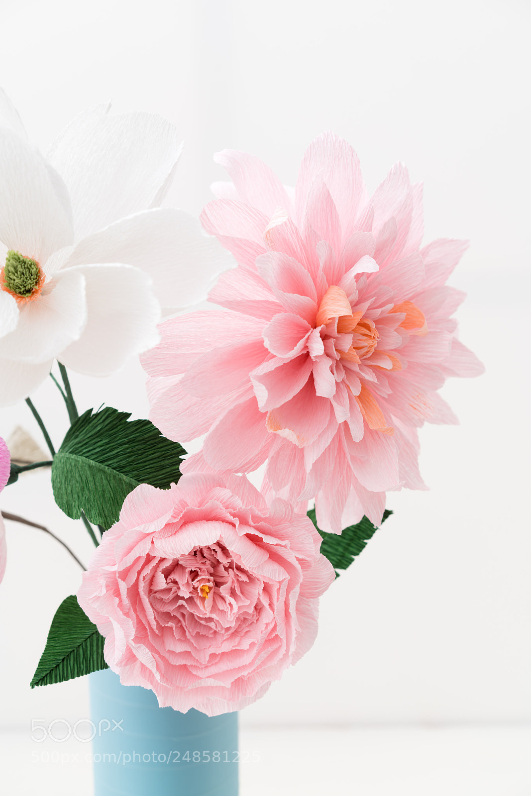 Sony a7R III sample photo. Crepe paper flower bouquet photography