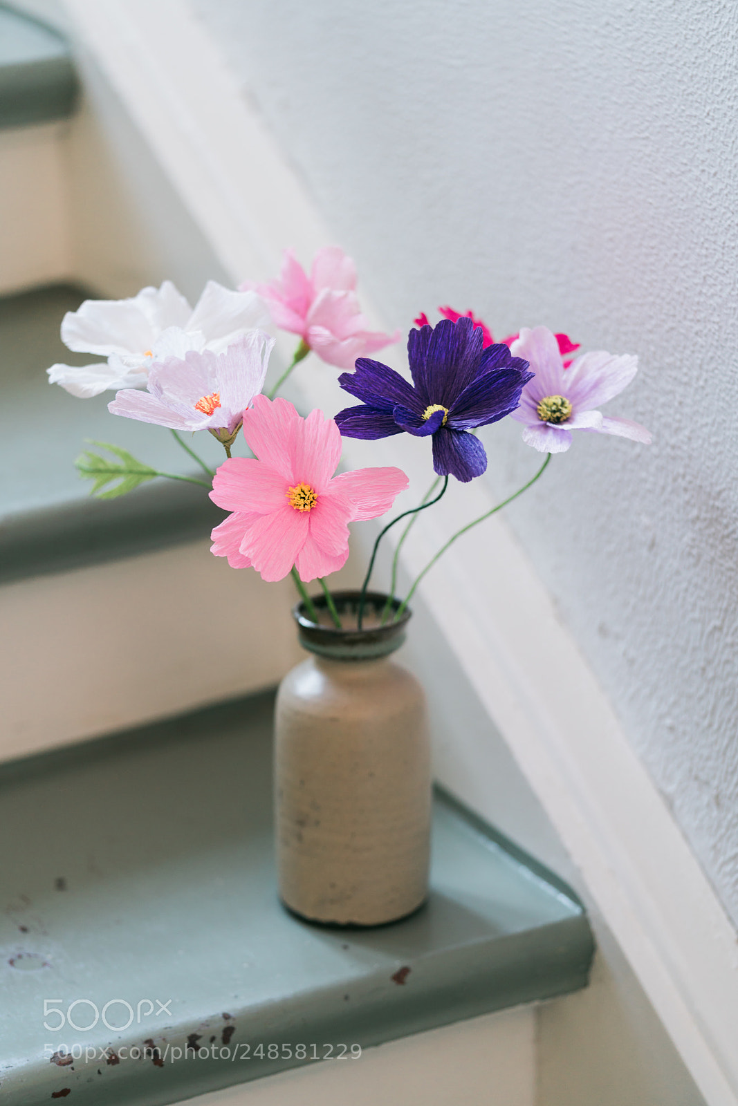Sony a7R III sample photo. Crepe paper flower bouquet photography