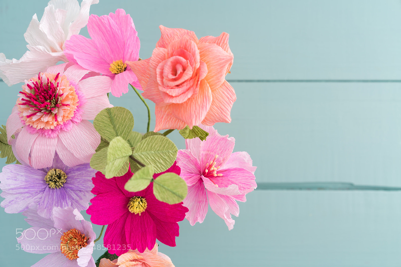 Sony a7R III sample photo. Crepe paper flower bouquet photography