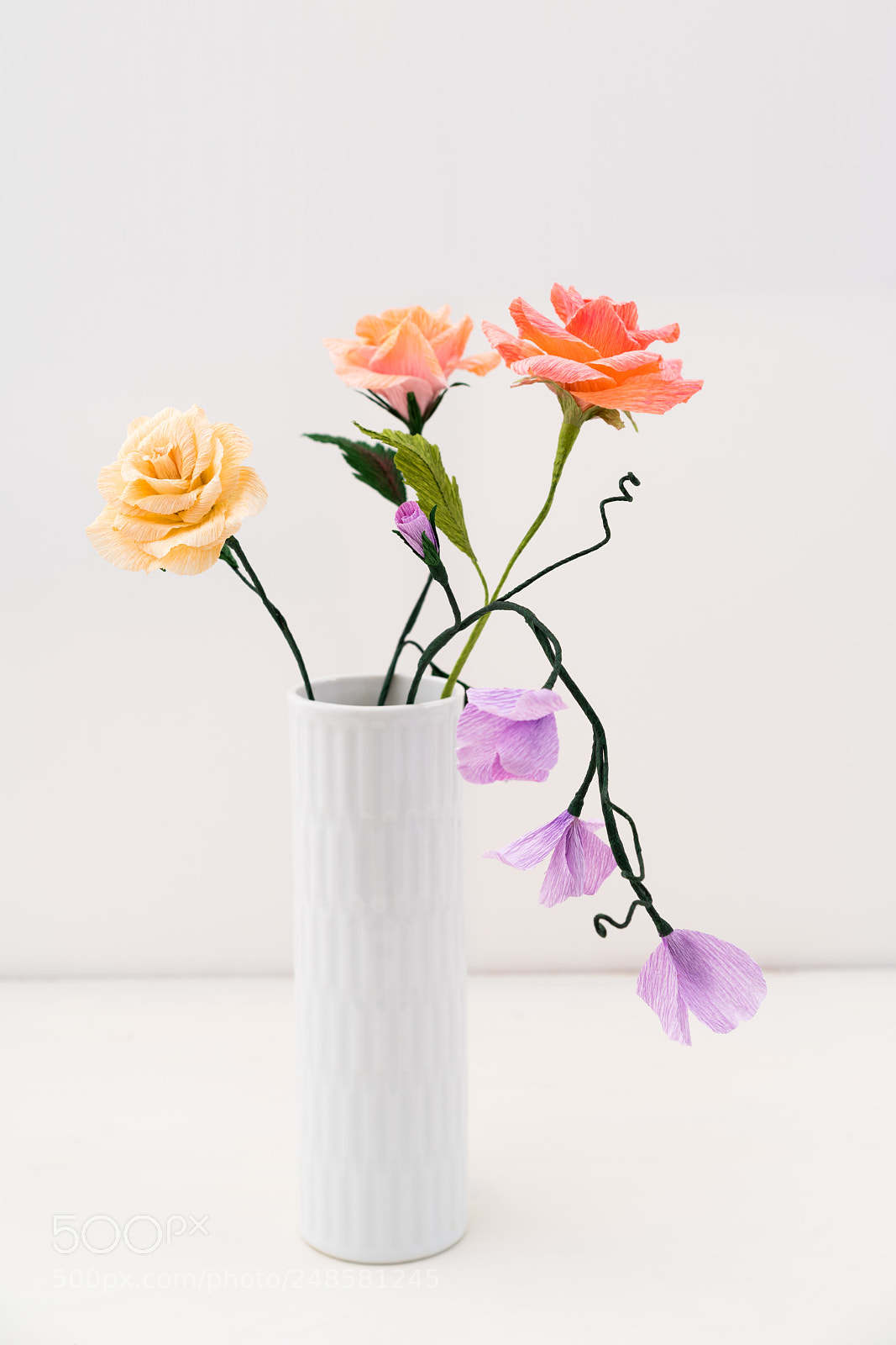 Sony a7R III sample photo. Crepe paper flower bouquet photography