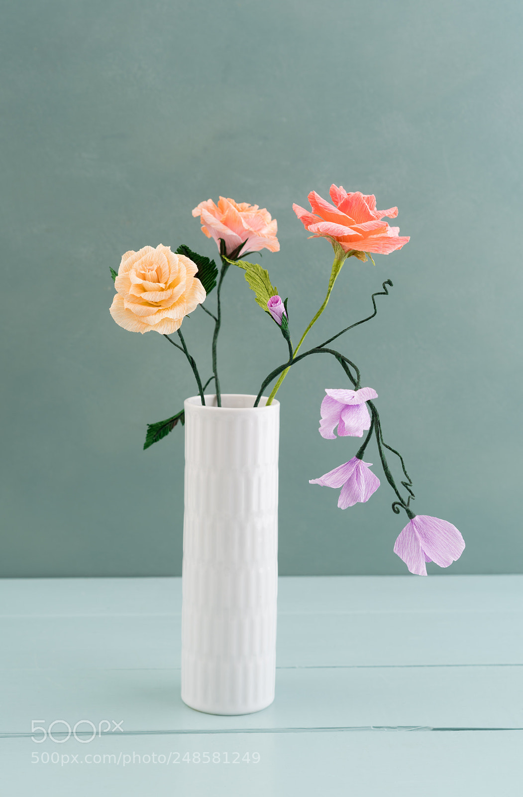 Sony a7R III sample photo. Crepe paper flower bouquet photography