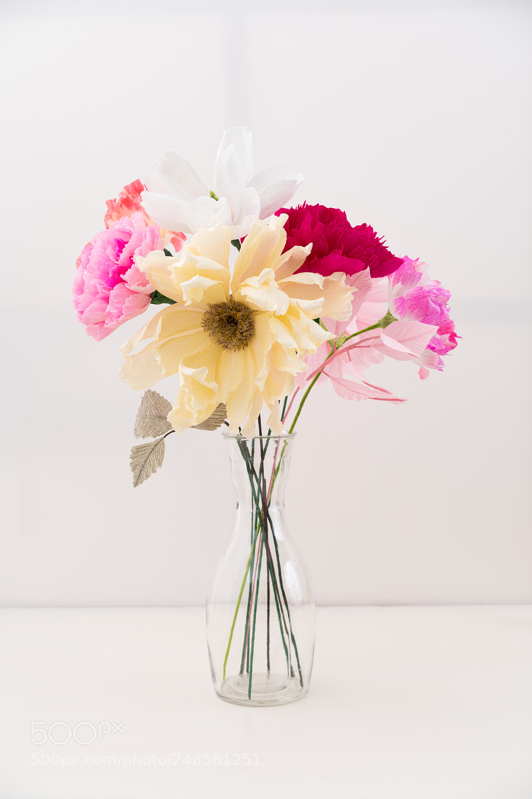 Sony a7R III sample photo. Crepe paper flower bouquet photography