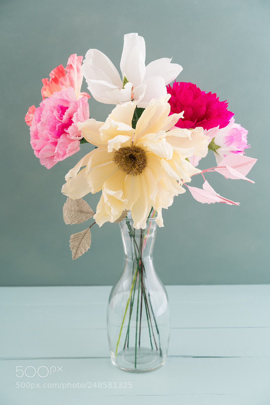 Sony a7R III sample photo. Crepe paper flower bouquet photography