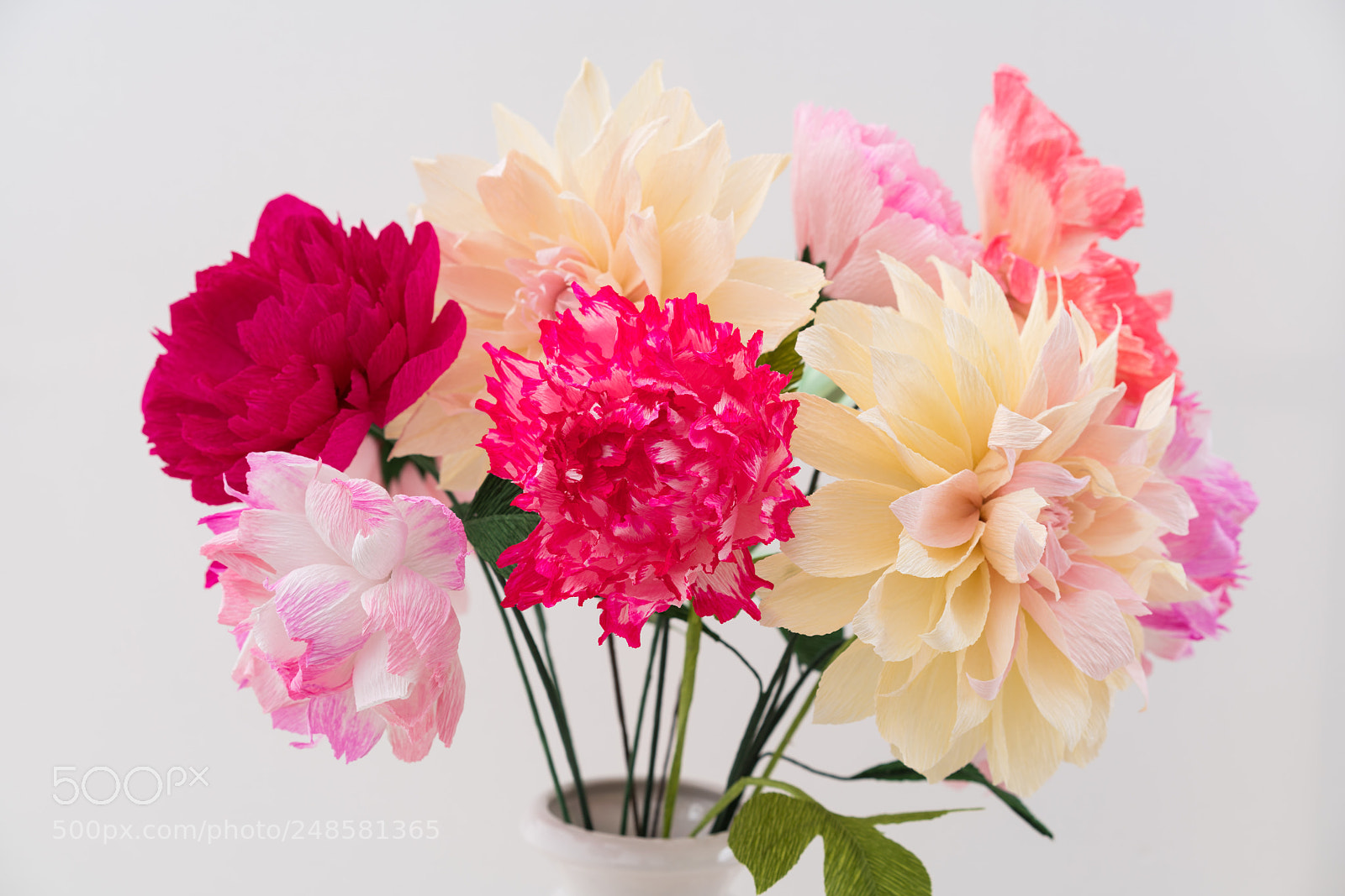 Sony a7R III sample photo. Crepe paper flower bouquet photography