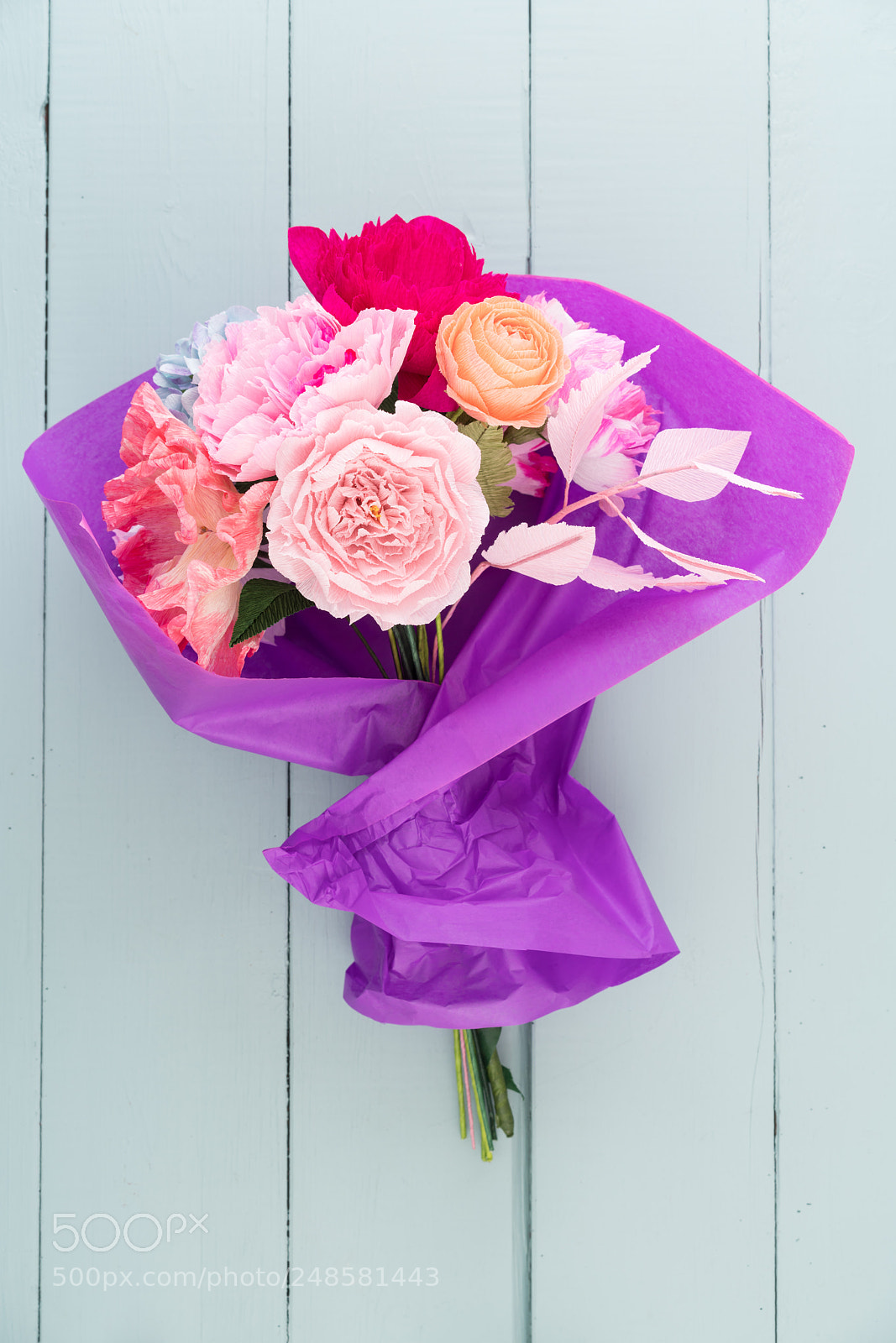Sony a7R III sample photo. Crepe paper flower bouquet photography