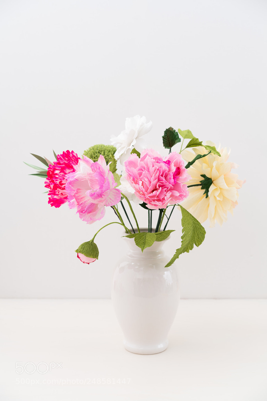 Sony a7R III sample photo. Crepe paper flower bouquet photography