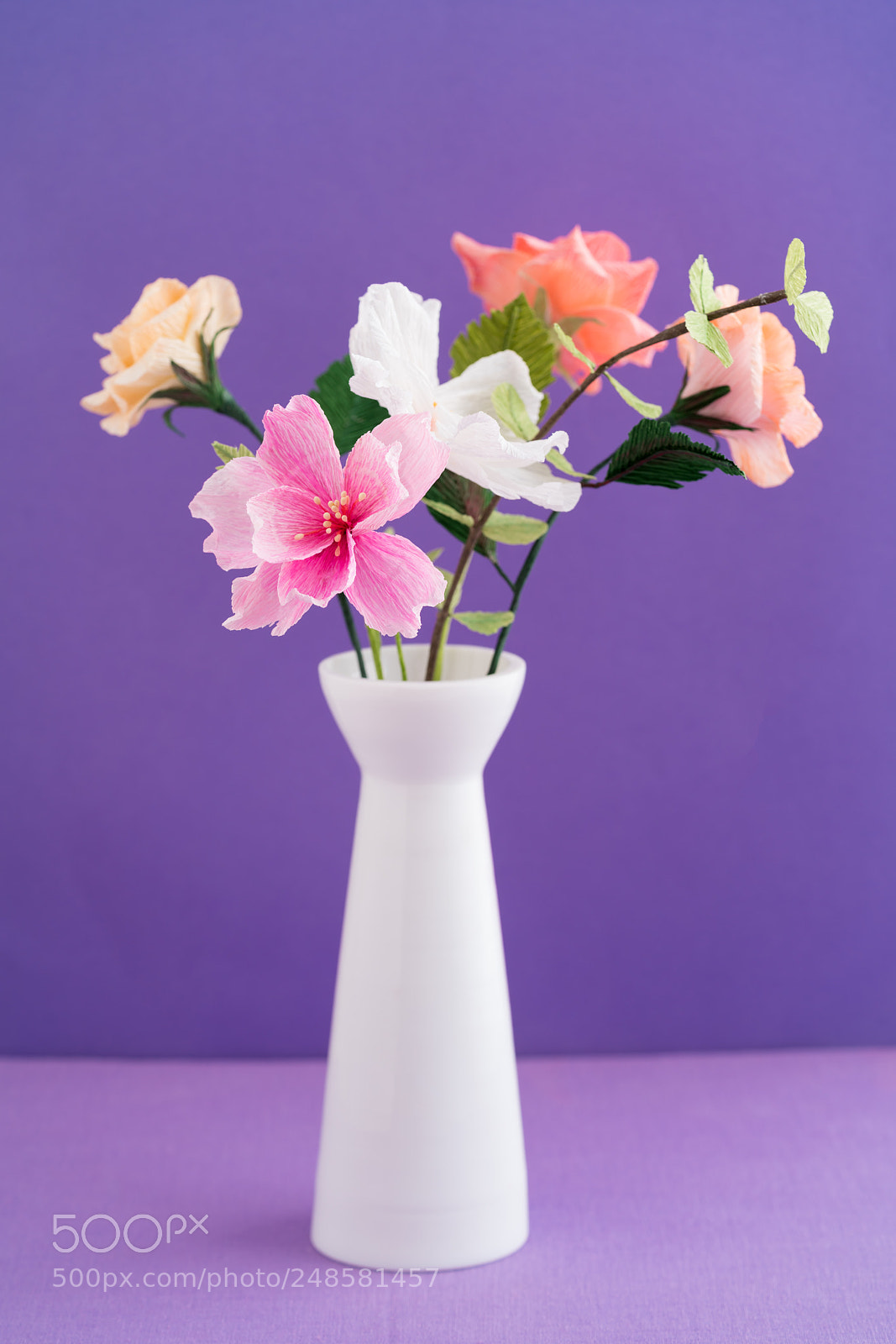 Sony a7R III sample photo. Crepe paper flower bouquet photography
