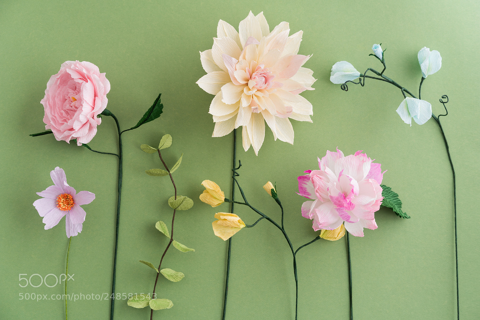 Sony a7R III sample photo. Crepe paper flowers photography