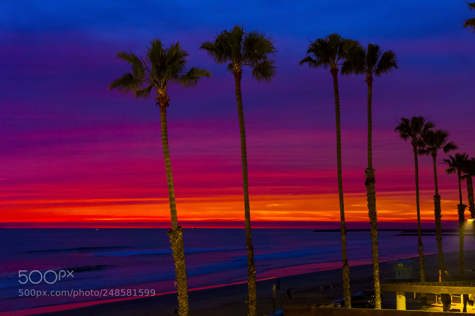 Sony a6000 sample photo. Fiery sky in oceanside photography