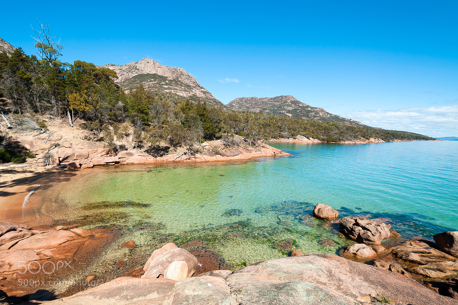Nikon D5000 sample photo. Honeymoon bay freycinet national photography