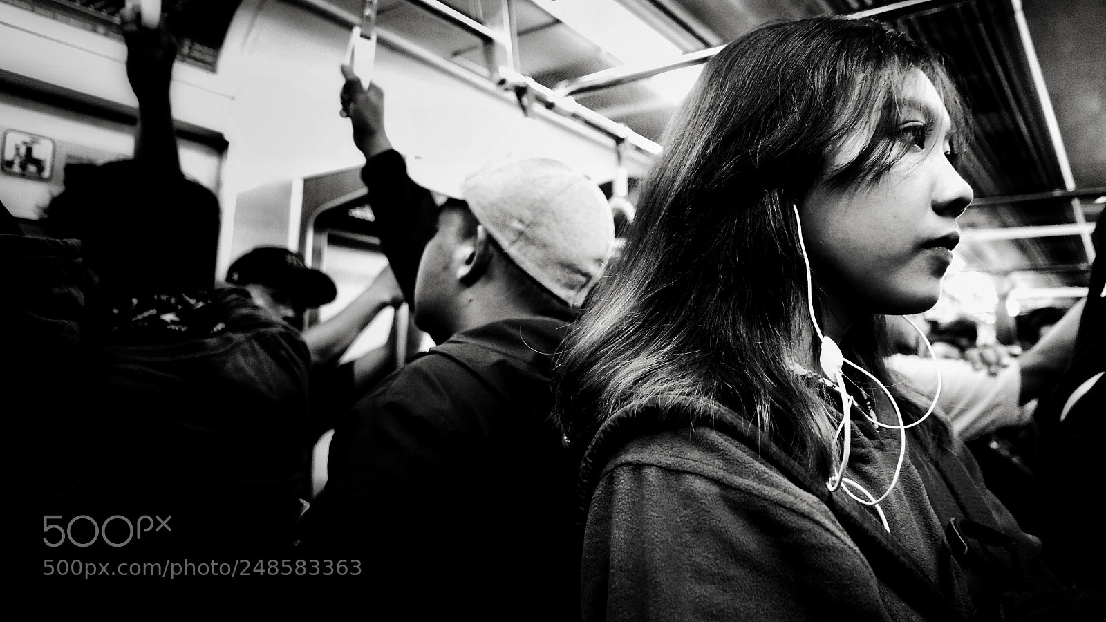 Panasonic Lumix DMC-LX100 sample photo. Girl on train photography