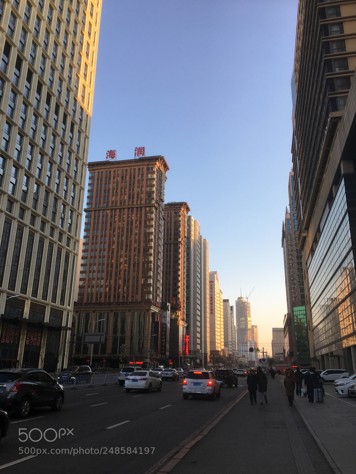 Apple iPhone 6s Plus sample photo. Dawn in shenyang. buildings photography