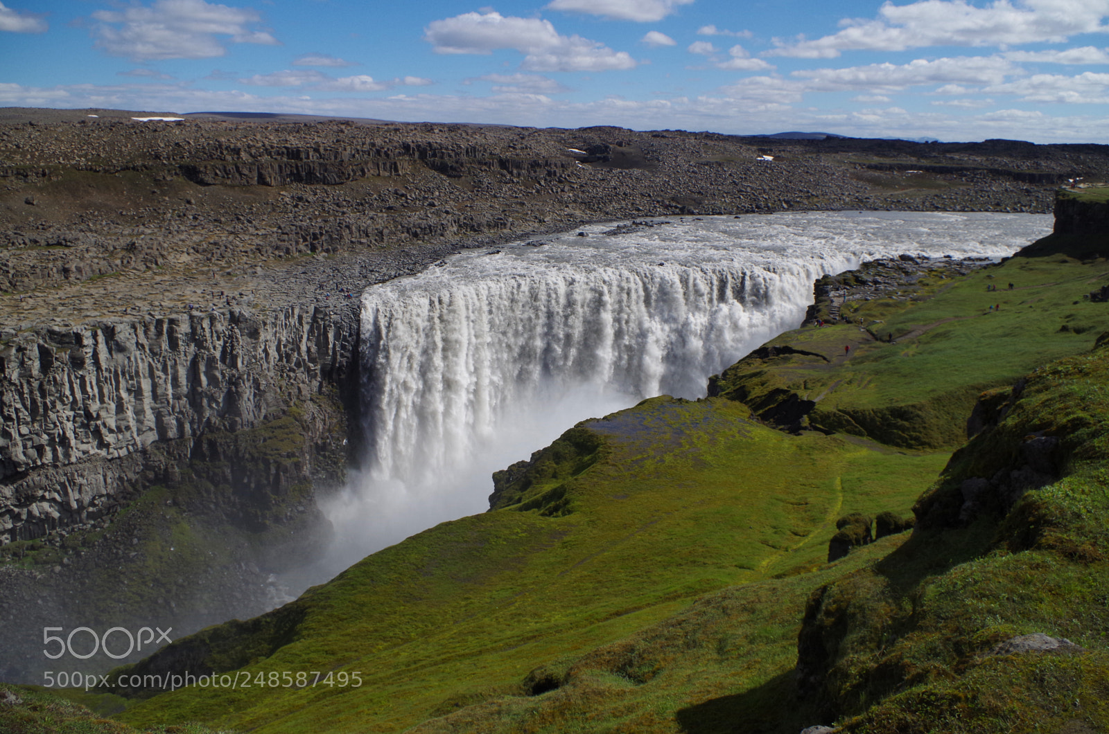 Pentax K-500 sample photo. Dettifoss waterfall in iceland photography