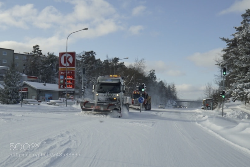 Sony a6000 sample photo. Snowplow photography