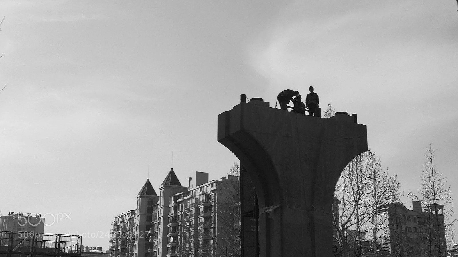 Xiaomi MI6 sample photo. City worker photography