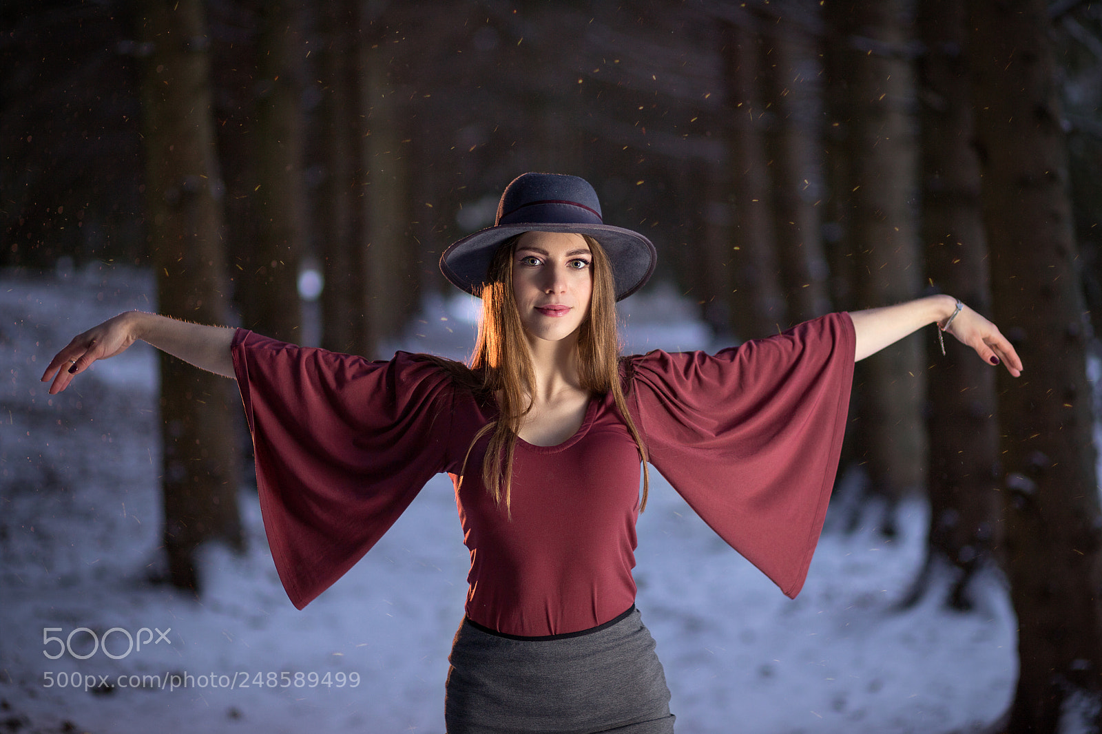 Canon EOS 6D Mark II sample photo. Winter girl photography