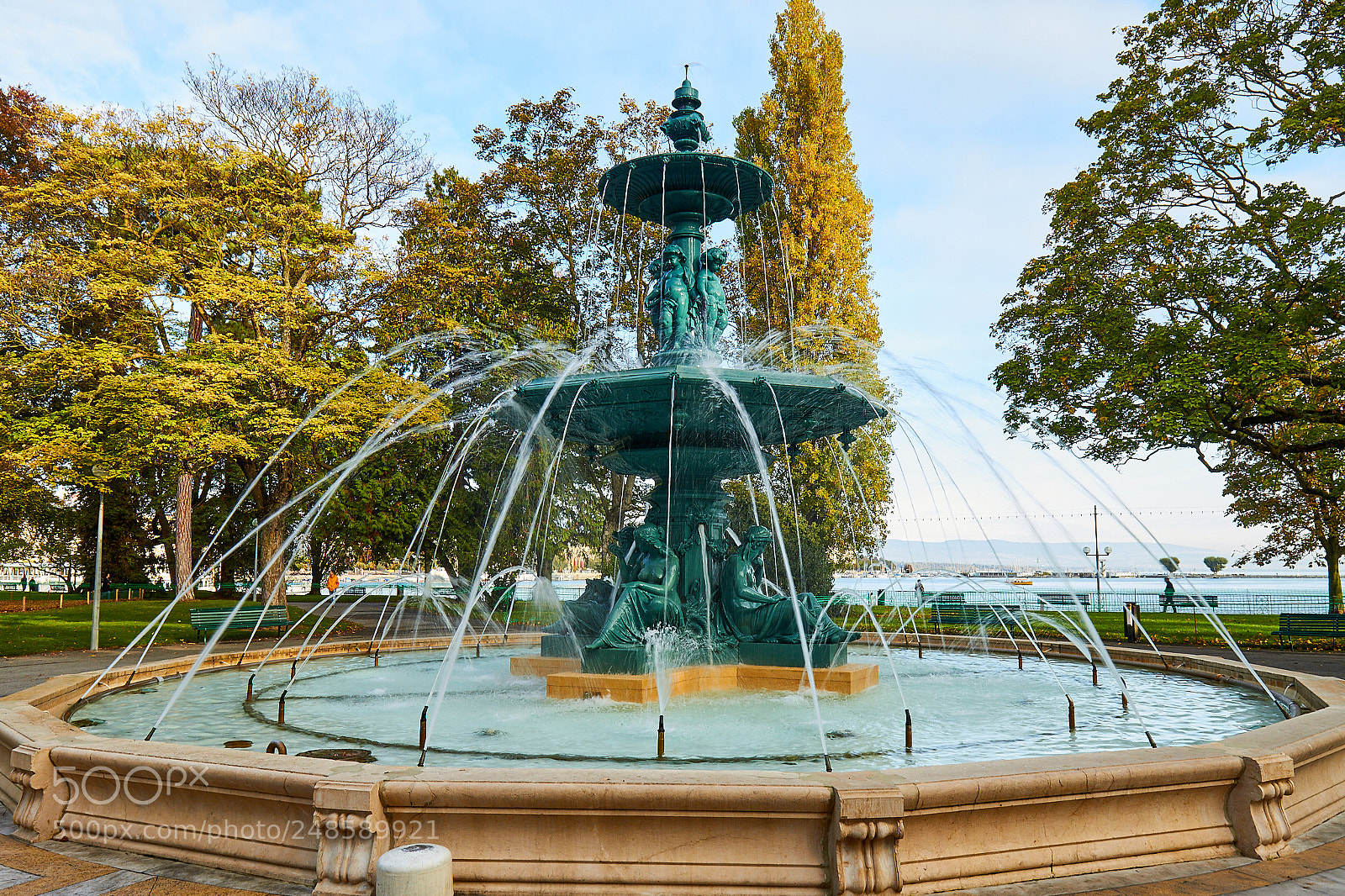 Canon EOS 7D sample photo. Fountains of jardin anglais photography