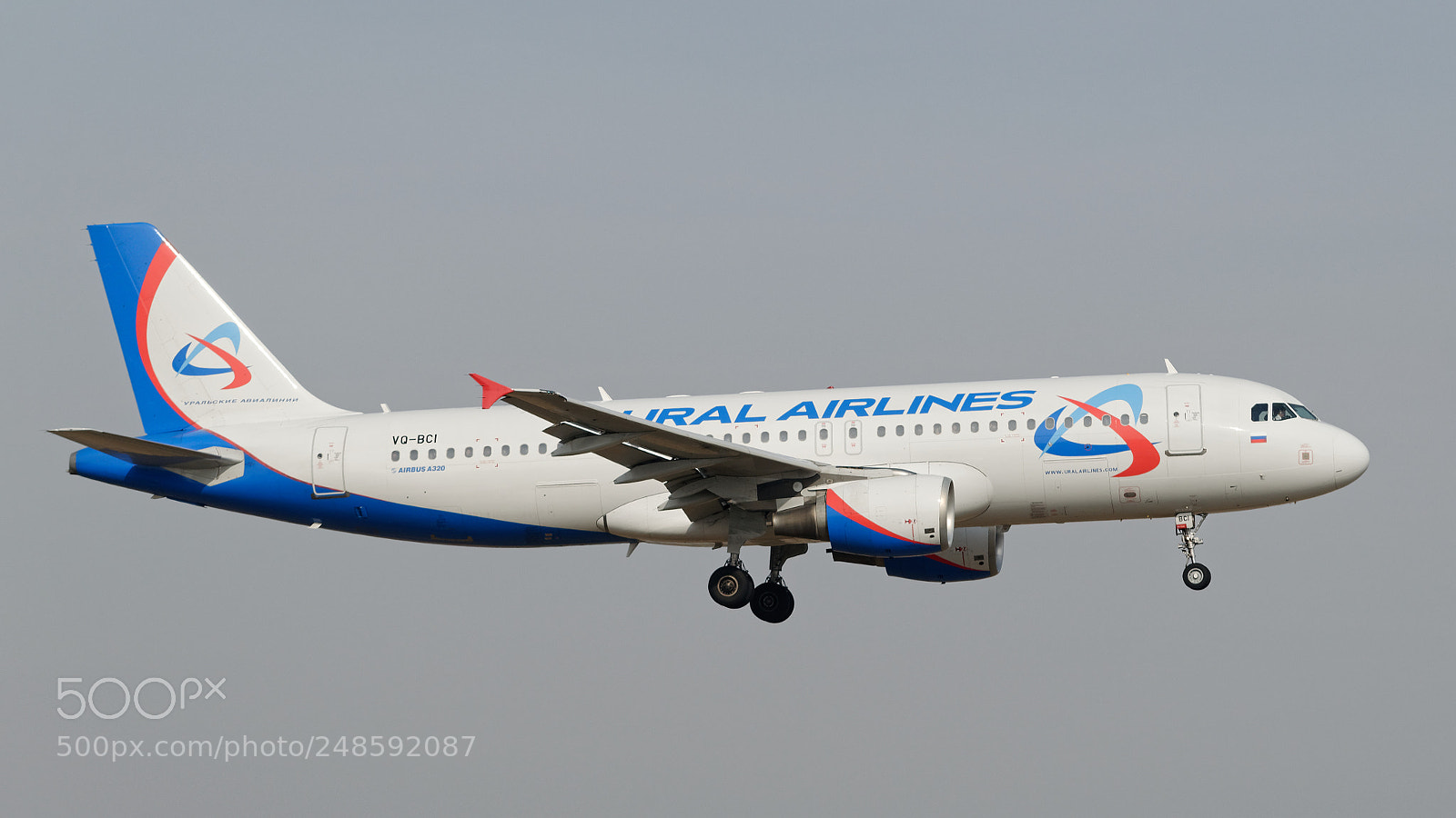 Nikon D5100 sample photo. Airbus a320-214 vq-bci ural photography