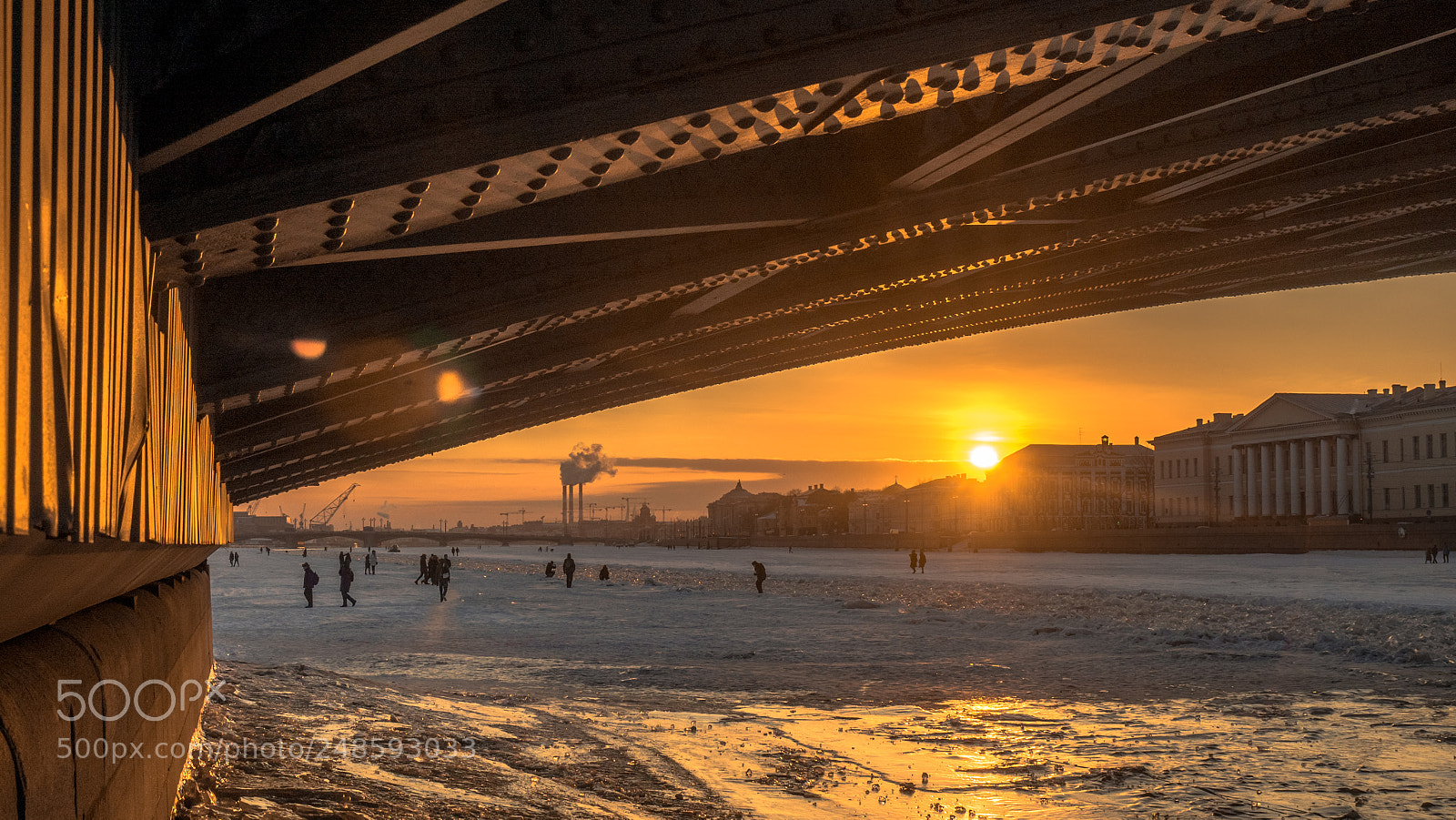 Olympus OM-D E-M5 II sample photo. Sunset under the bridge photography
