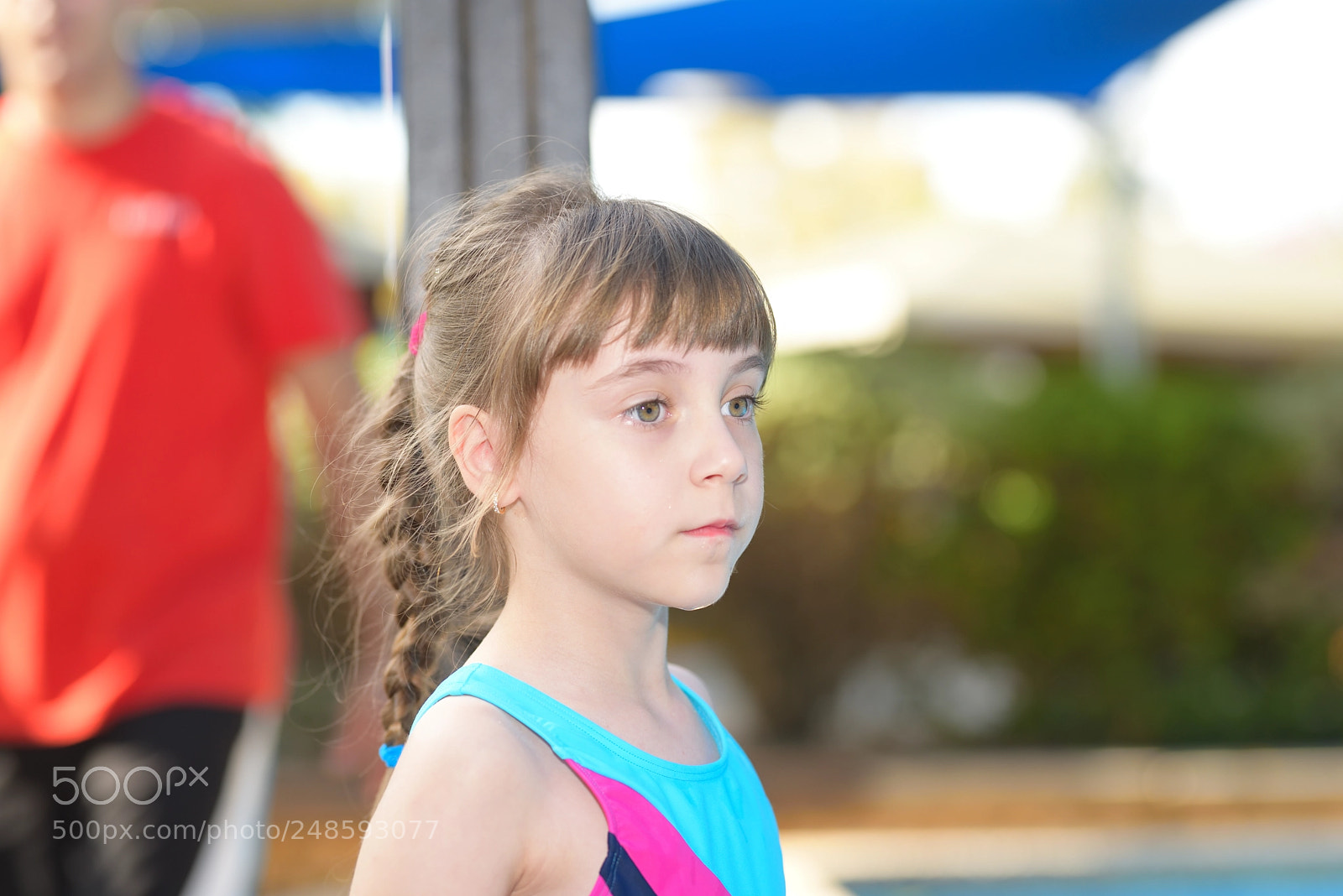 Nikon D750 sample photo. Avigal in the pool photography