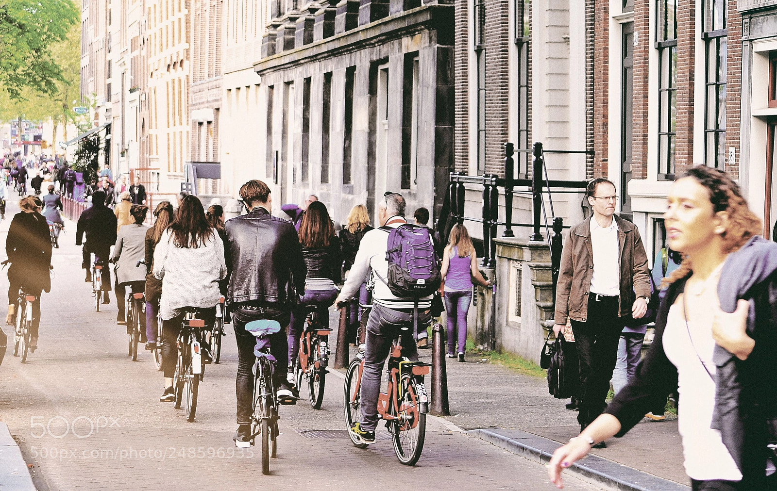 Nikon D90 sample photo. Amsterdam city of bicycles photography