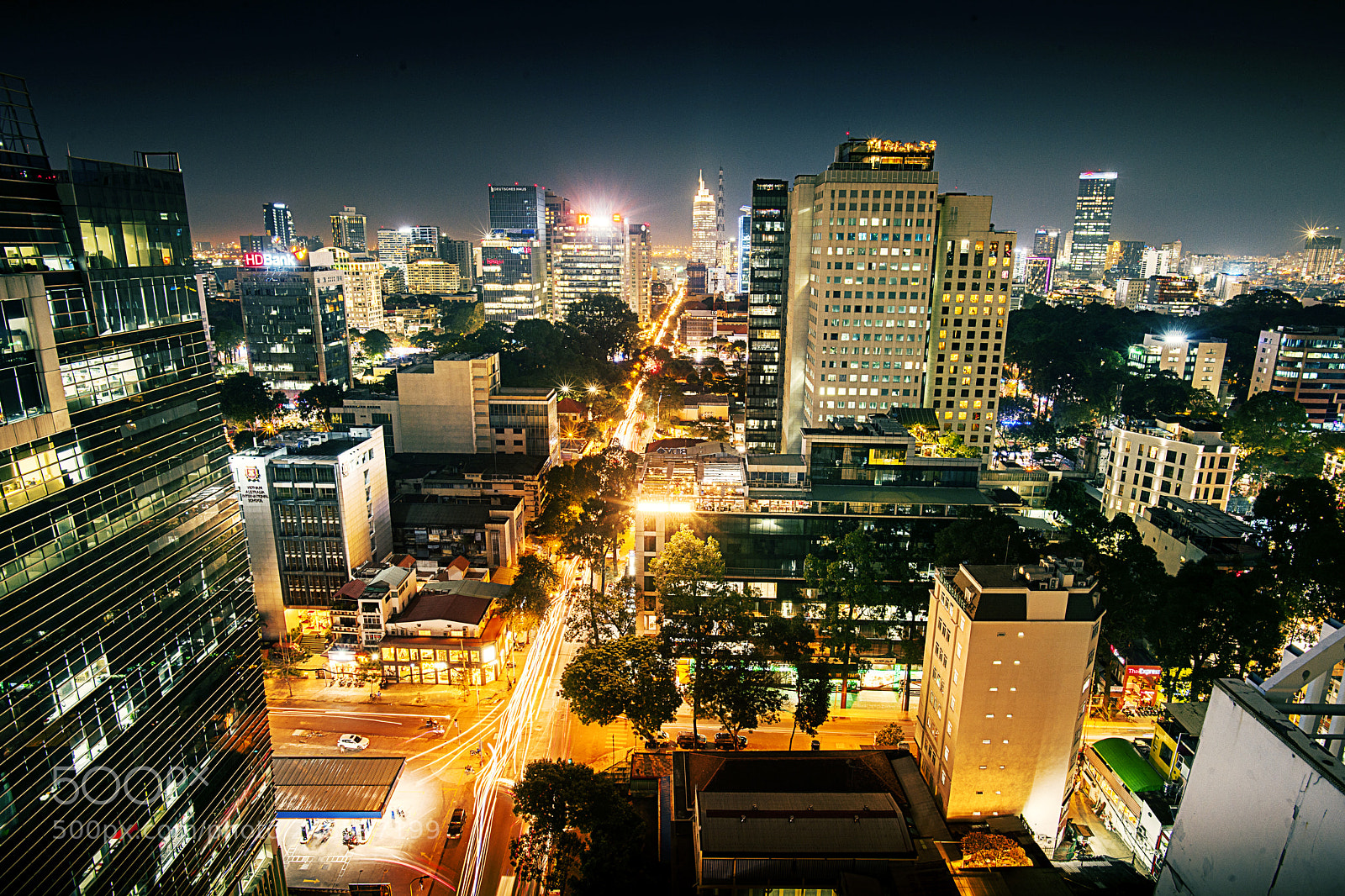 Nikon D3X sample photo. Saigon by night photography