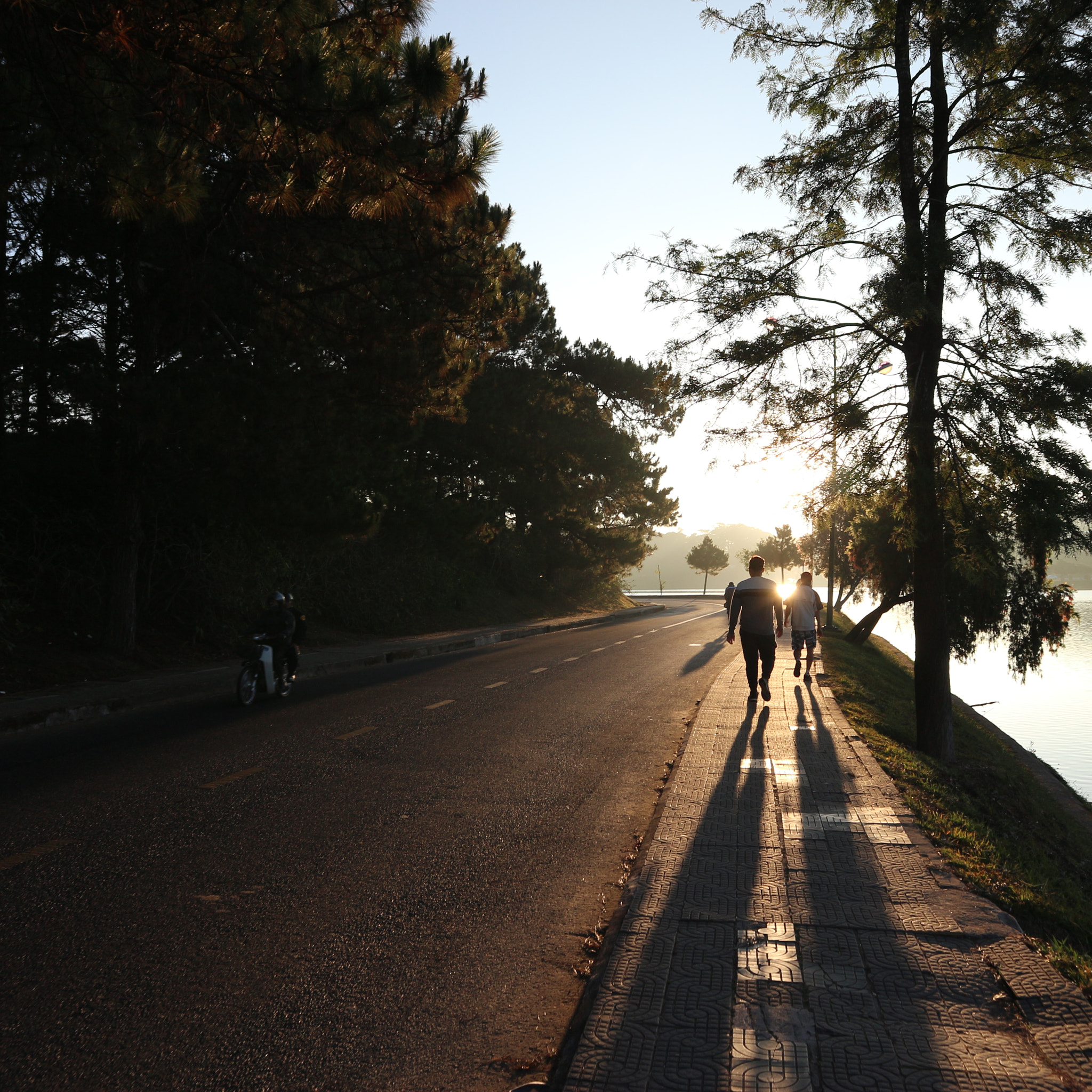 Canon EOS M10 sample photo. Đi bộ buổi sáng photography