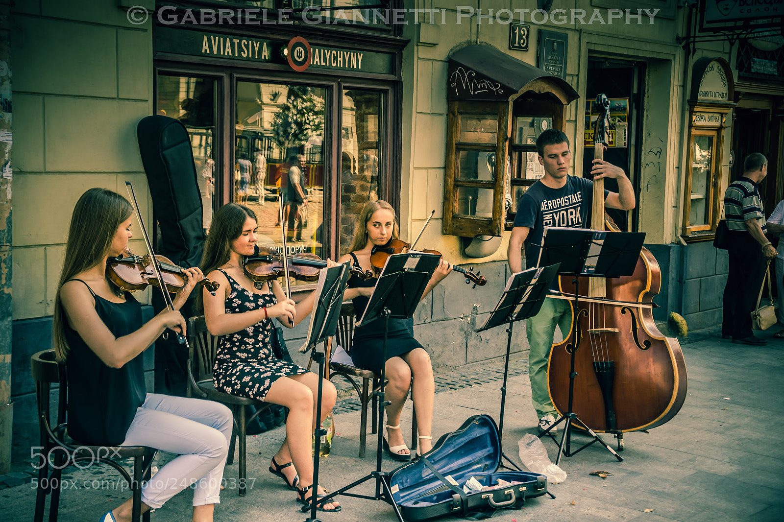 Nikon D3100 sample photo. Street music photography