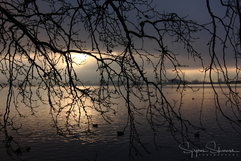Canon EOS 40D sample photo. Kastoria lake in winter photography