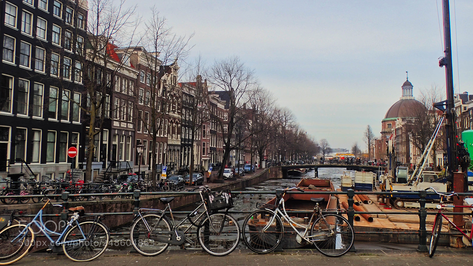 Olympus TG-4 sample photo. Amsterdam, cold morning photography