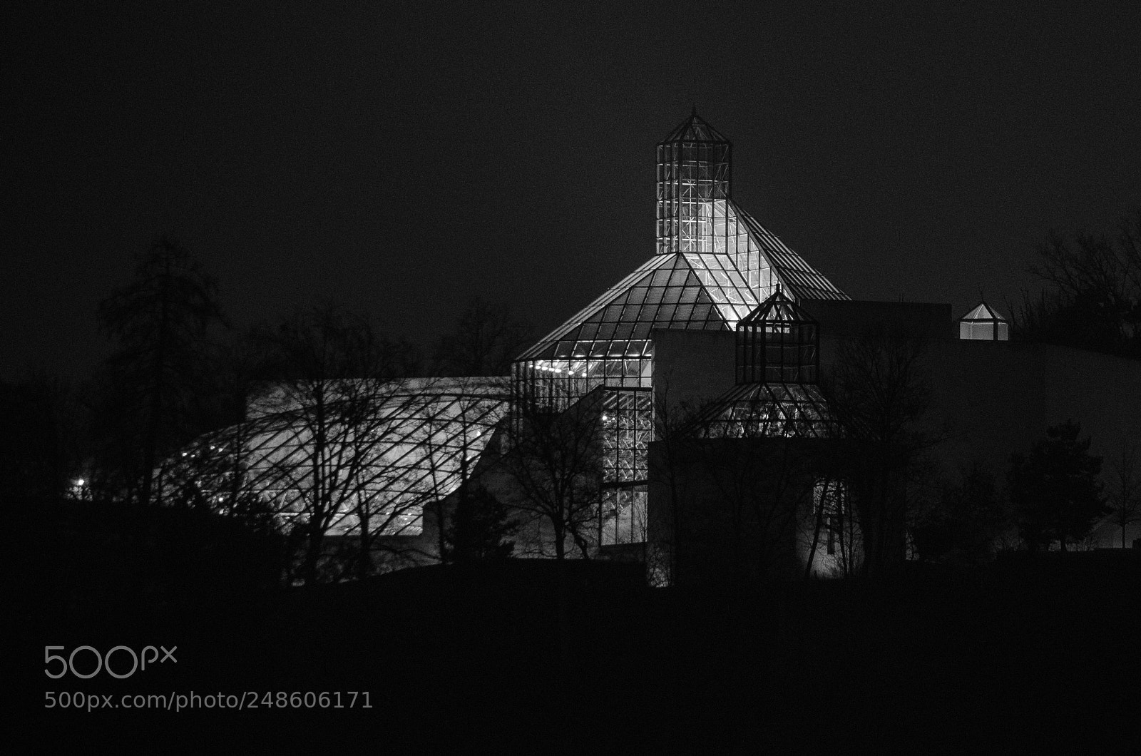 Nikon D5100 sample photo. Mudam by night photography