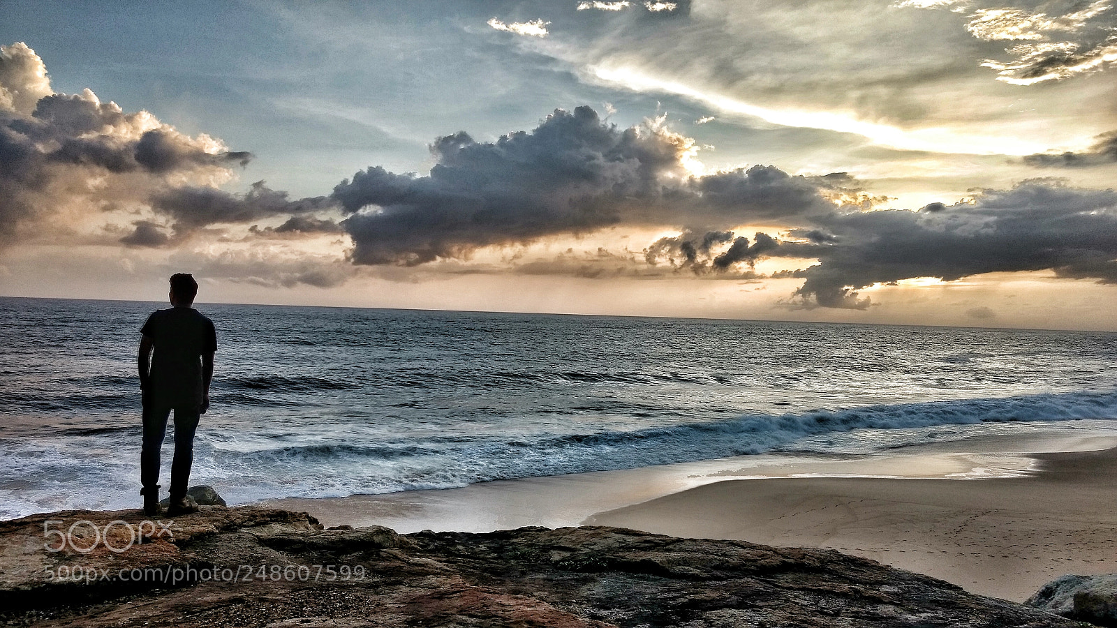 Motorola Moto G (4) sample photo. Gazing into sea photography