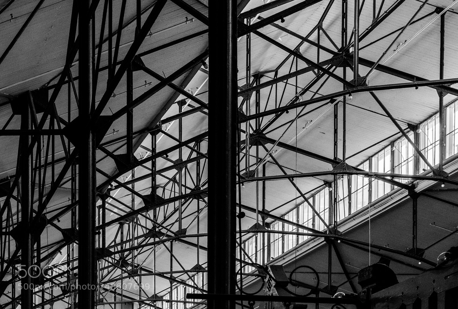 Sony a6500 sample photo. Tampere market hall ceiling photography