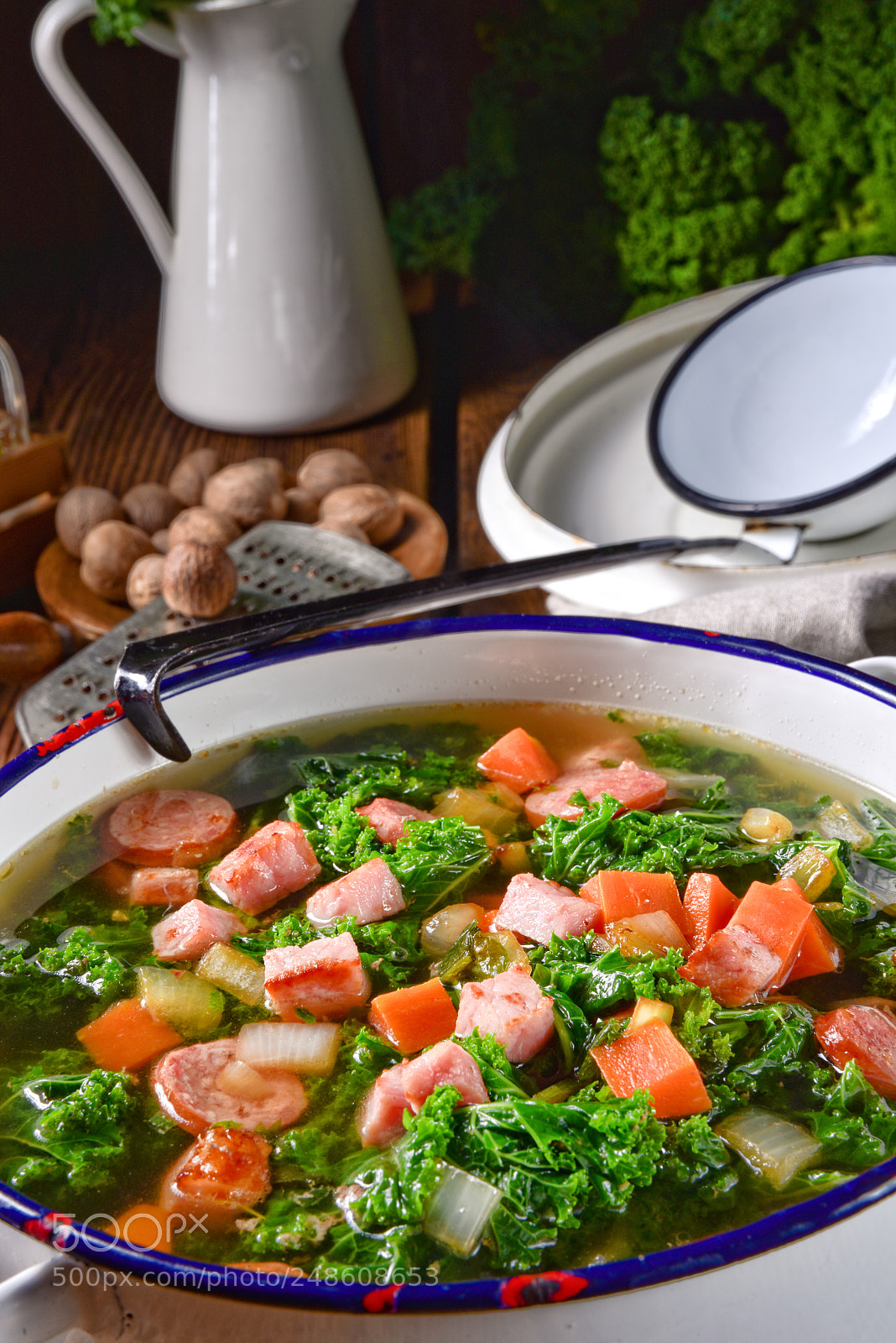 Nikon D810 sample photo. A tasty kale soup photography