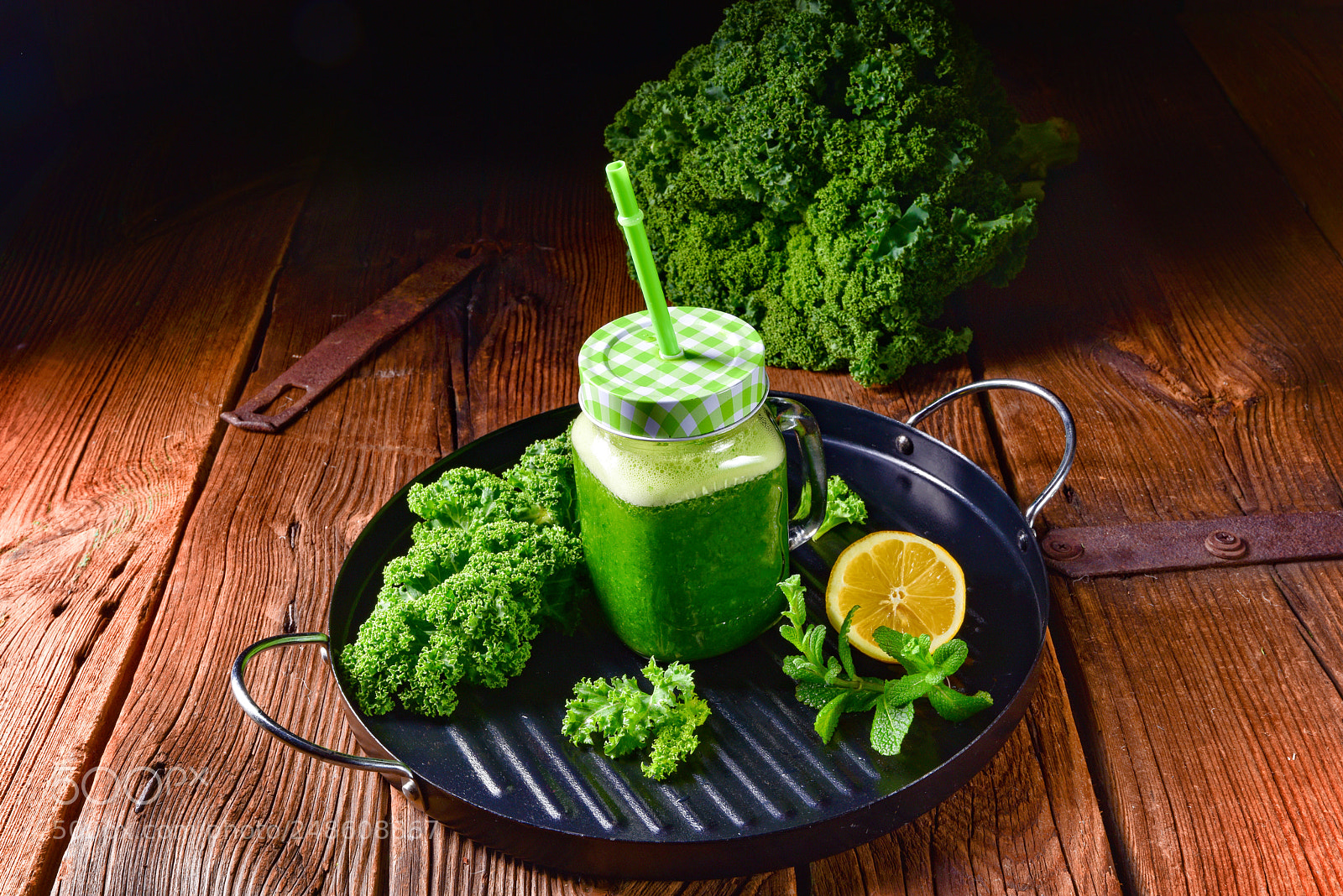 Nikon D810 sample photo. Kale smoothie photography