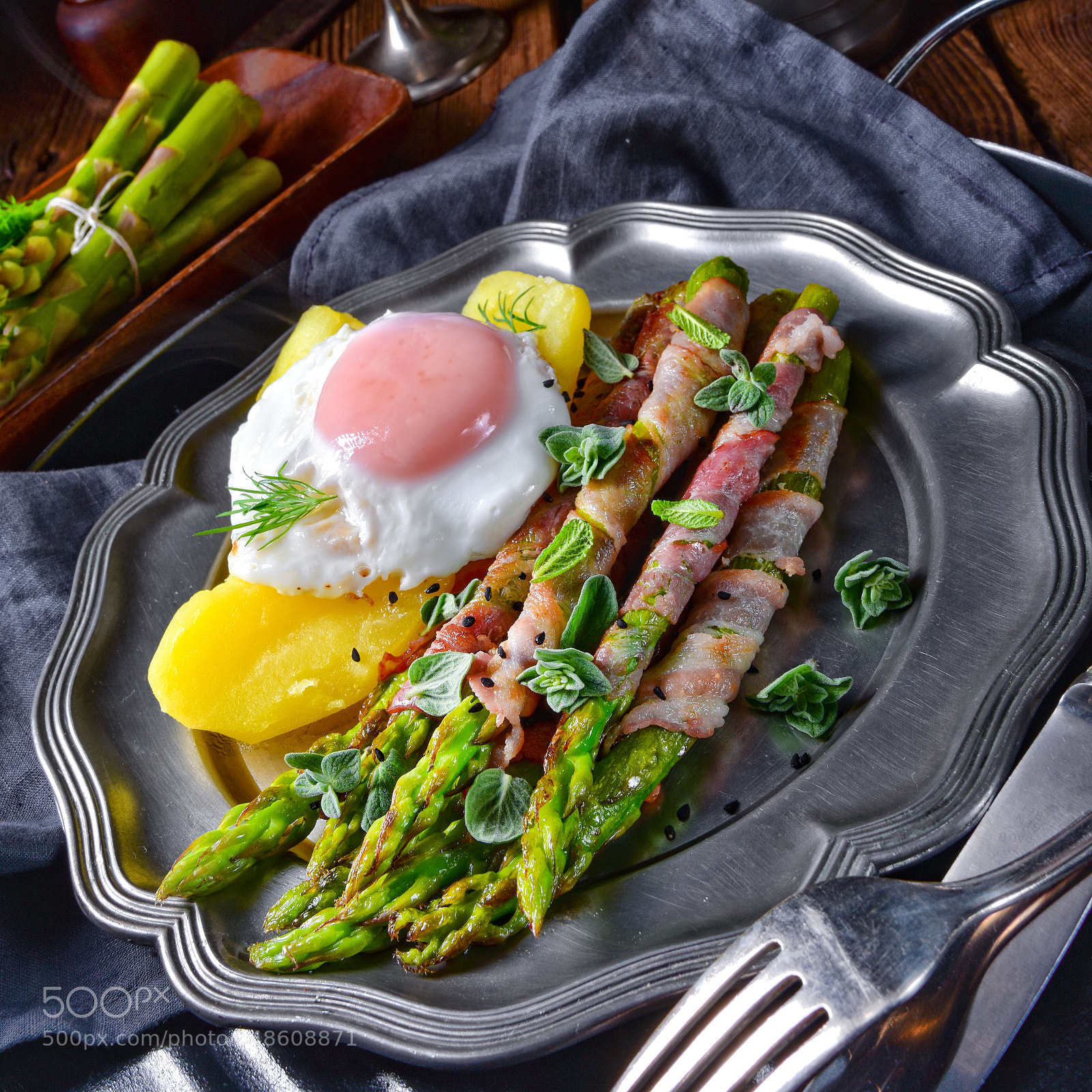 Nikon D810 sample photo. Green asparagus from the photography