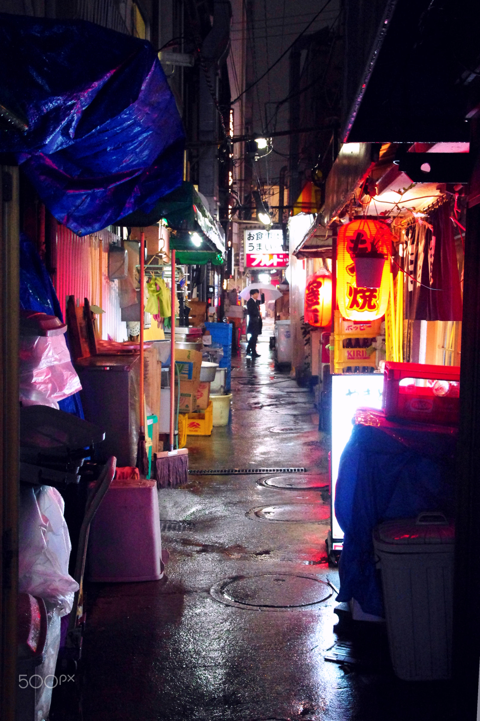 Pentax K-x sample photo. Another rainy night in tokyo photography
