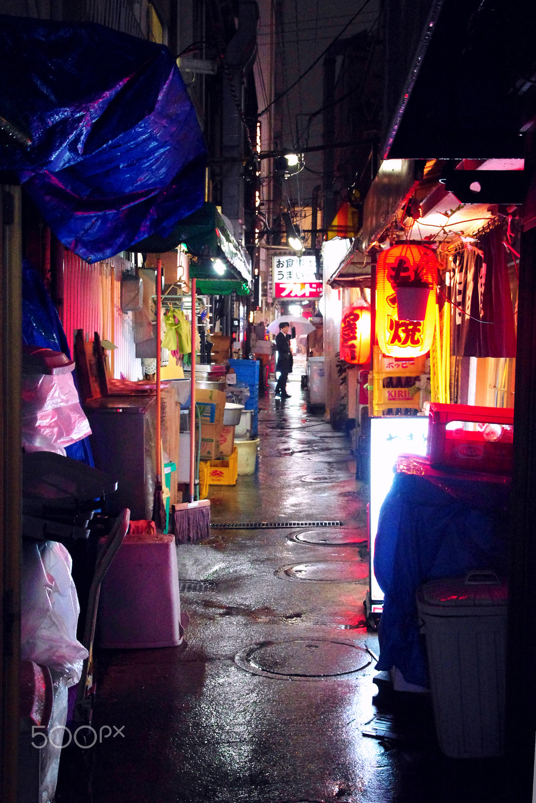 Pentax K-x sample photo. Another rainy night in tokyo photography