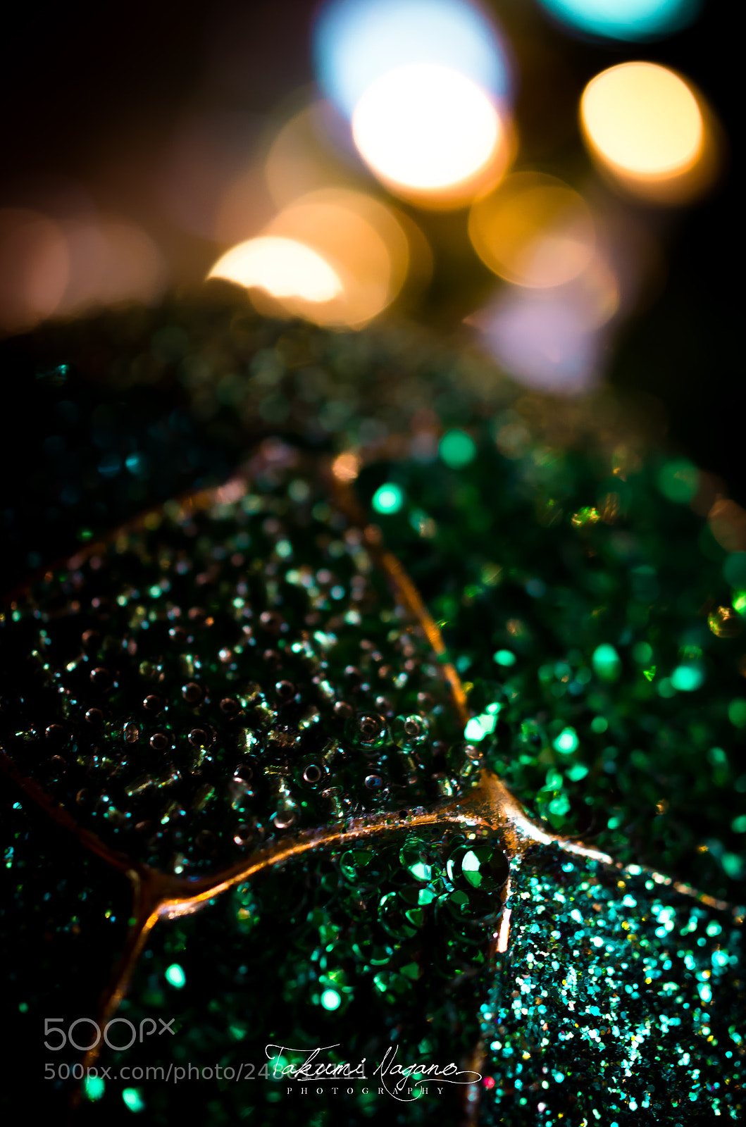 Pentax K-5 sample photo. Green glitter photography