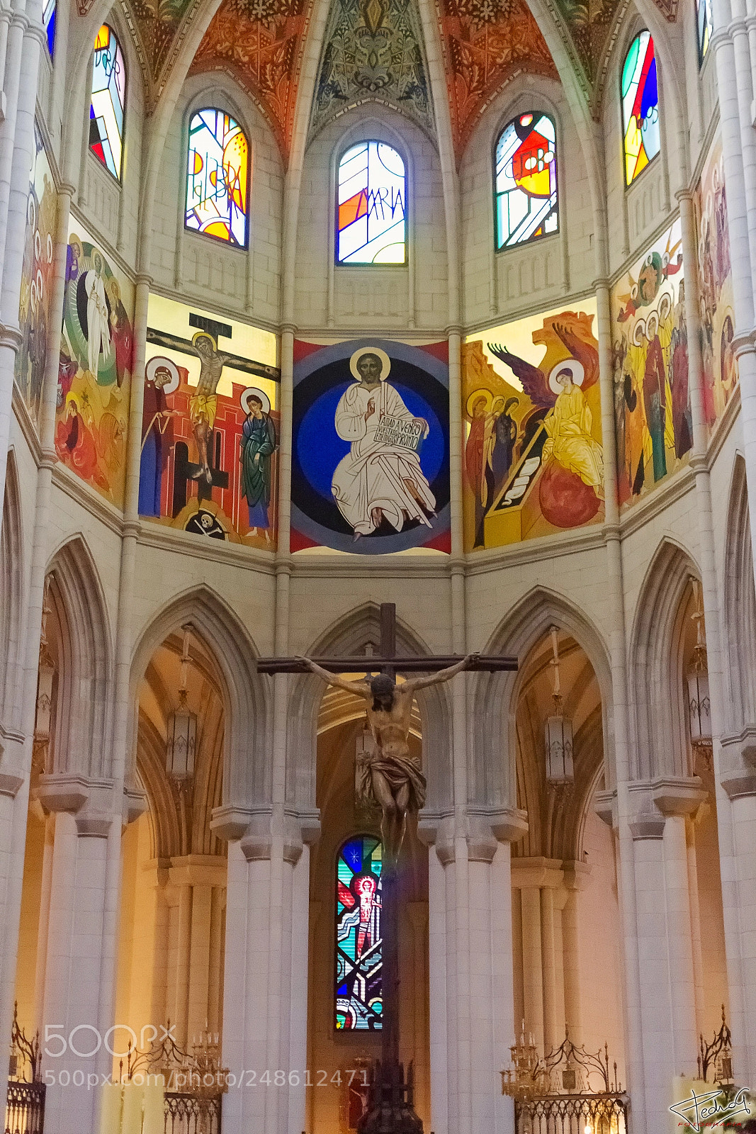 Nikon D3100 sample photo. Almudena's cathedral photography