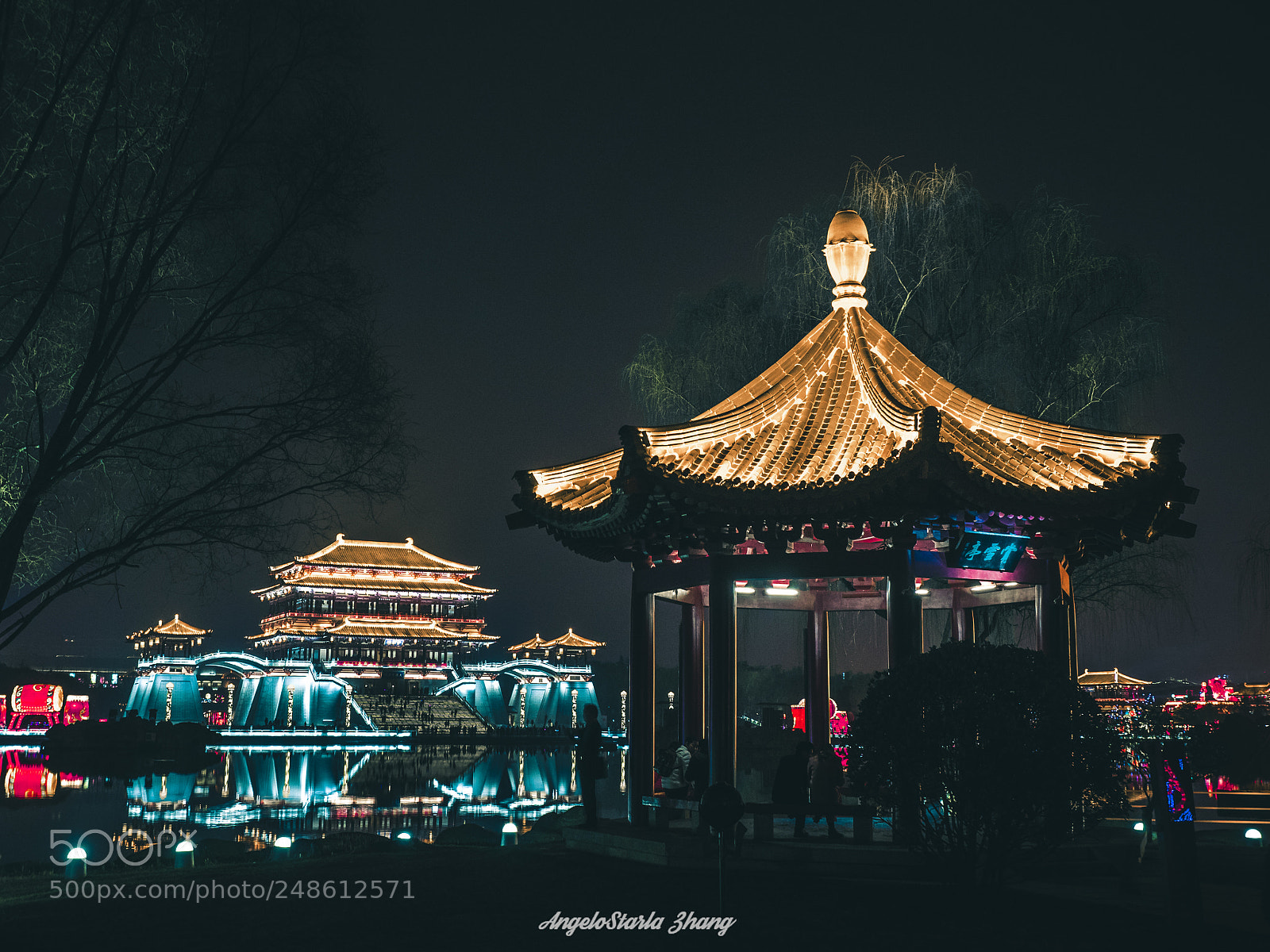 Olympus OM-D E-M5 II sample photo. A night in xi'an photography