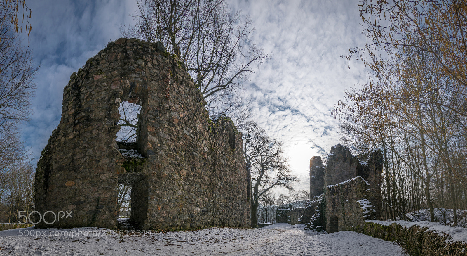 Nikon D5300 sample photo. Ruine rodenstein im winter photography
