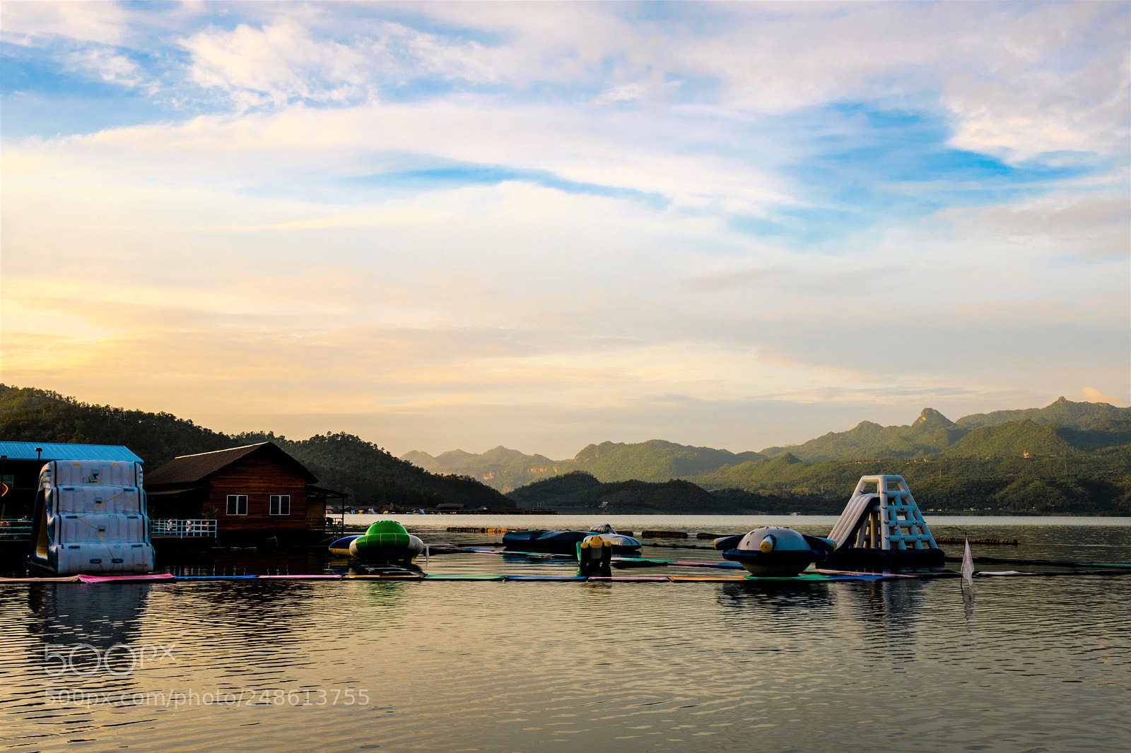 Fujifilm X-T2 sample photo. Sunset at srinagarind dam photography