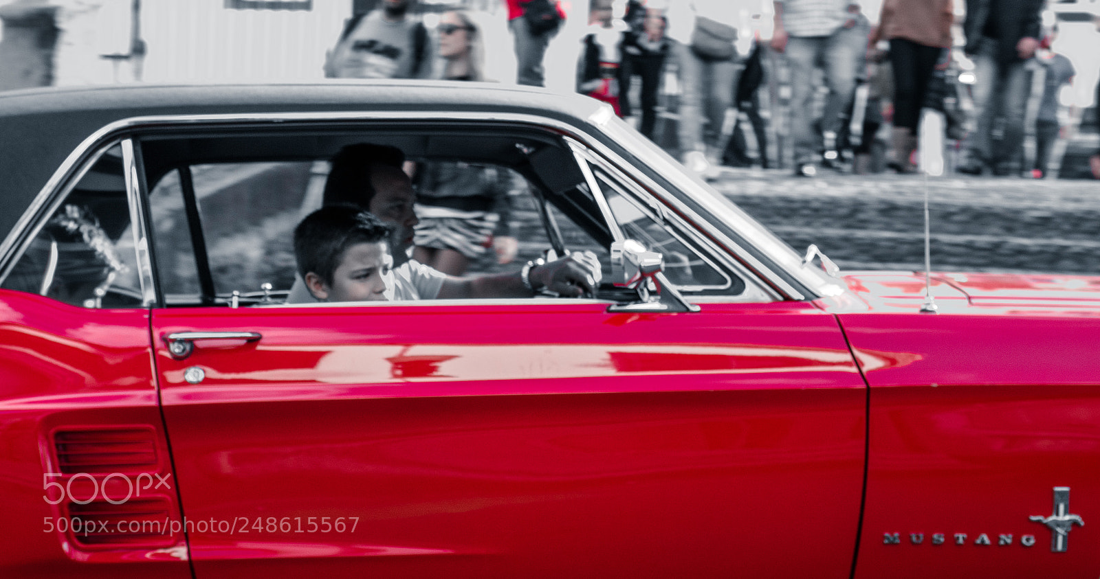 Pentax K-5 sample photo. Red mustang photography
