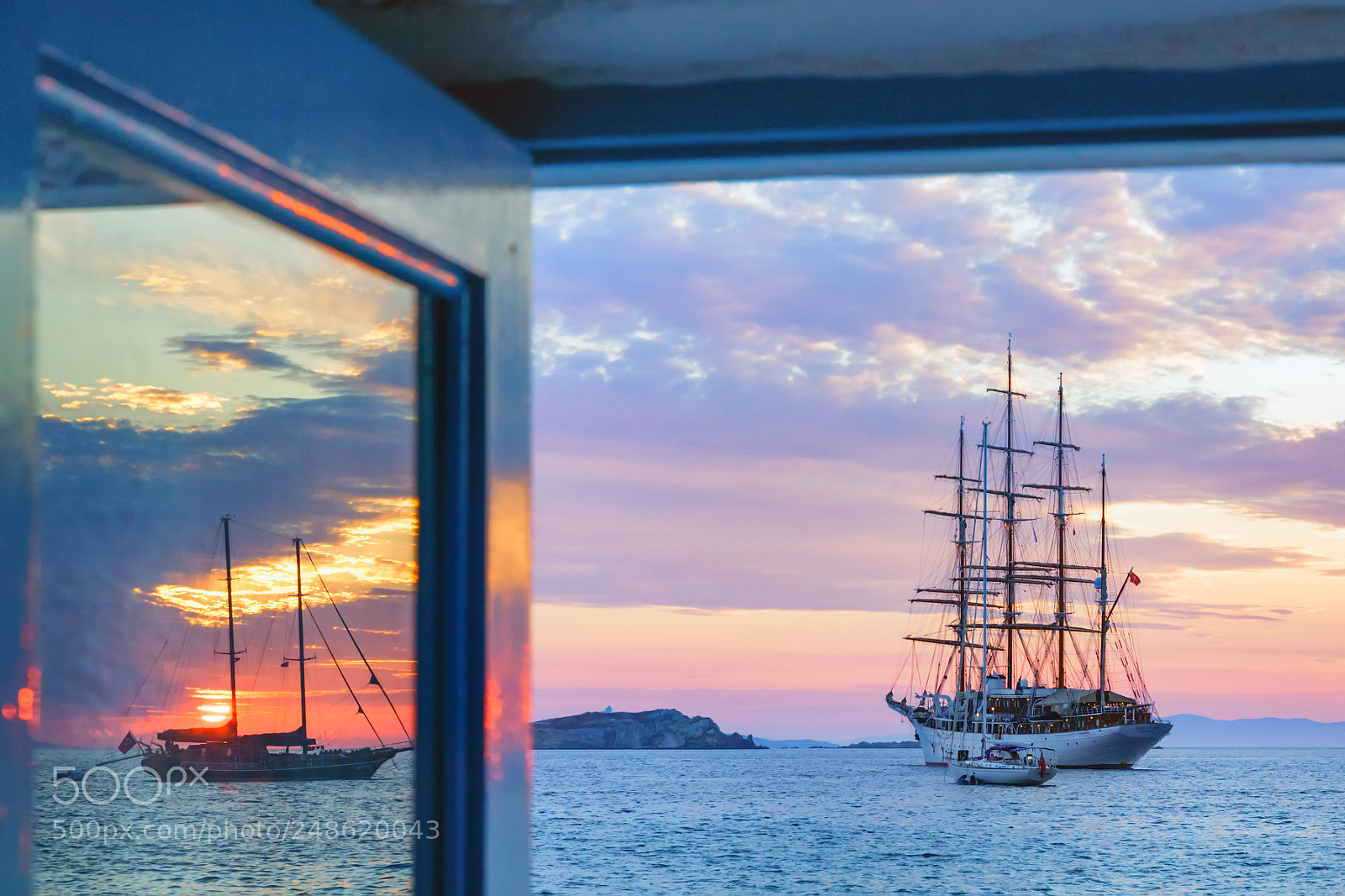 Canon EOS 5D sample photo. Reflection of a sunset photography