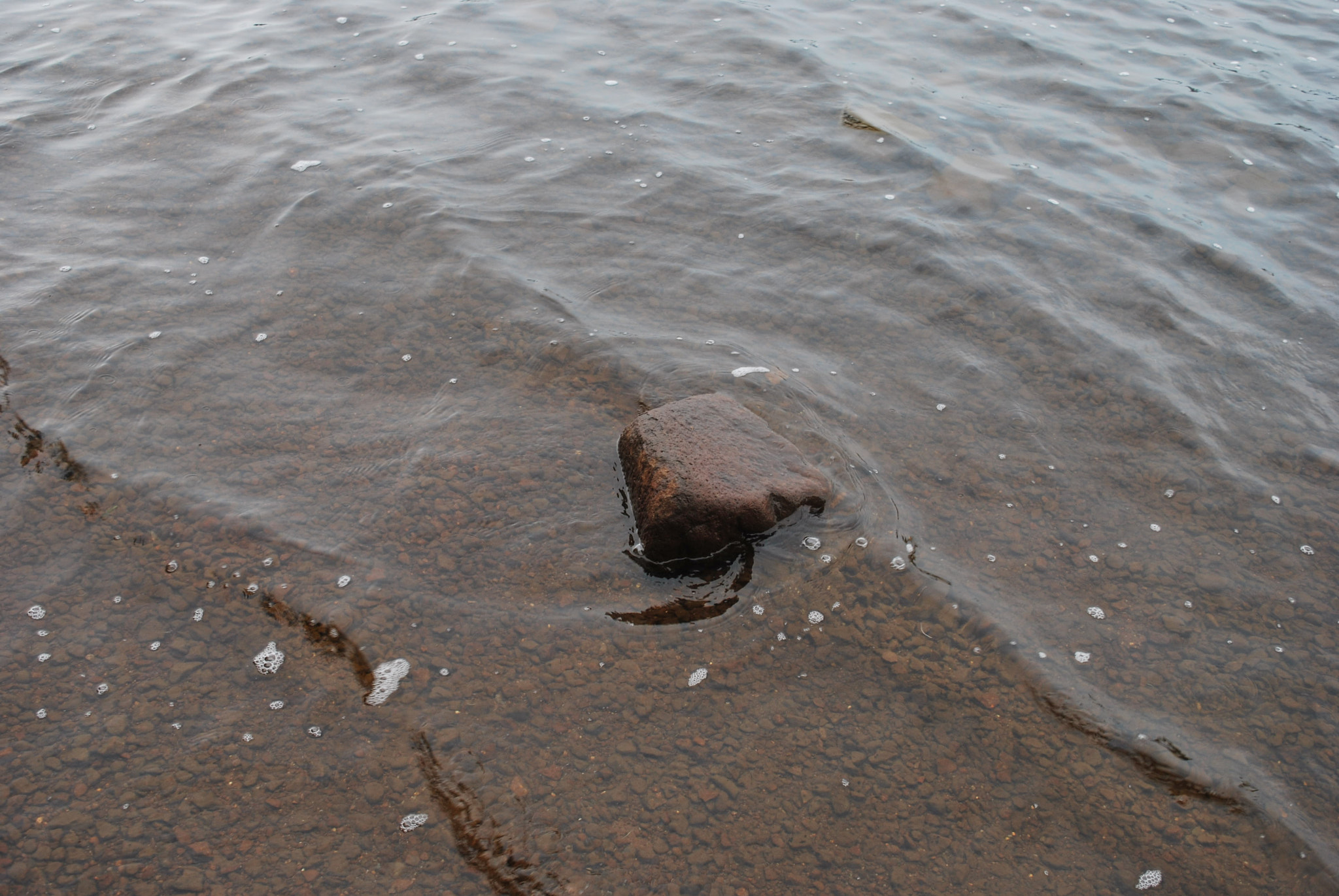 Nikon D60 sample photo. Rock in surf photography