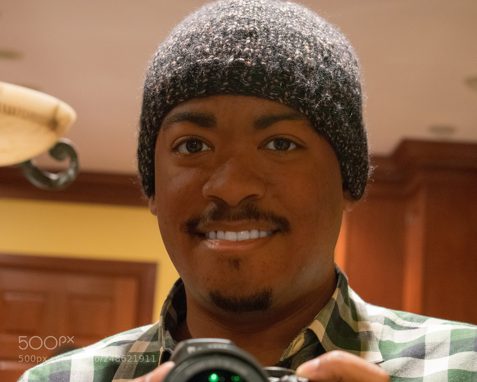 Nikon D3400 sample photo. Winter hat mirror selfie photography